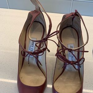 Jimmy Choo magenta pumps